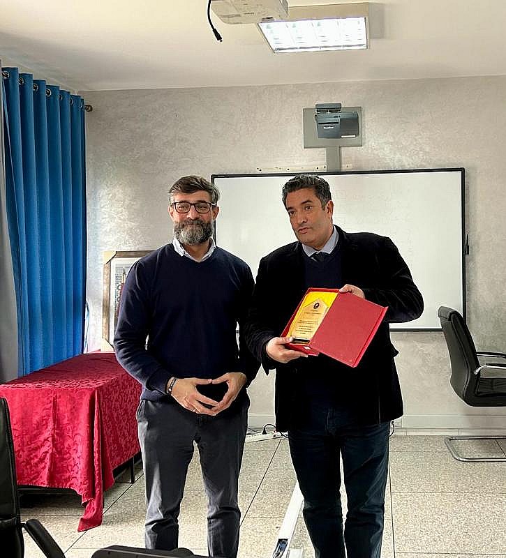 Con el Director del ISITT D. Adnane Afquir